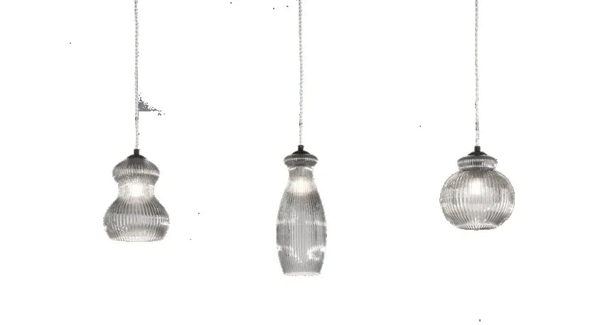 Lampada a sospensione Ramo, vetri fumé - Lumiavera