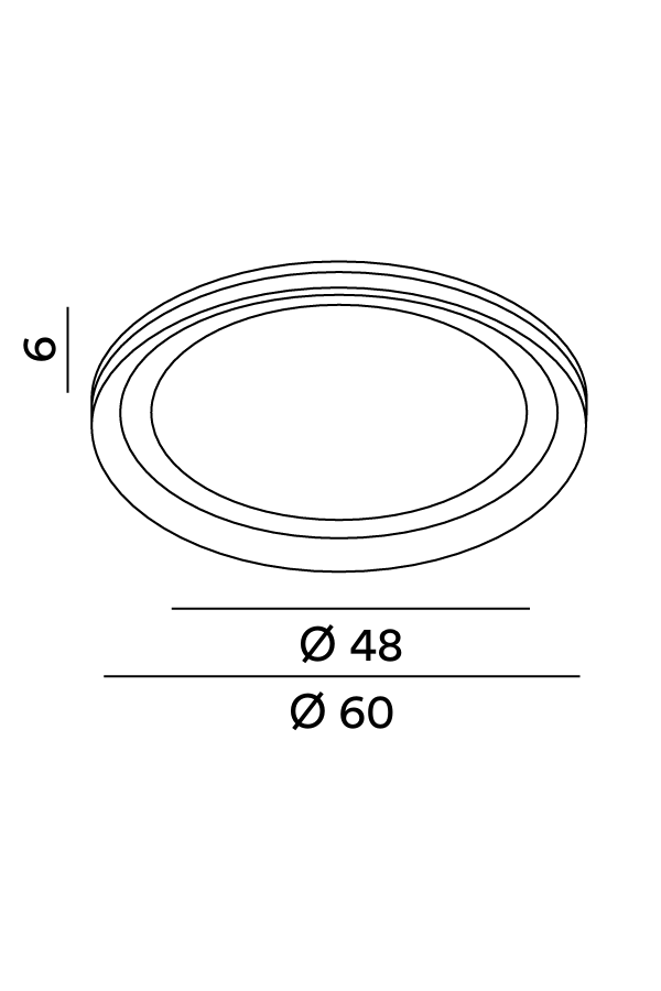 Applique Mirrow, schema dimensioni - Lumiavera