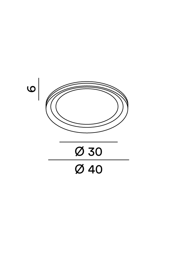 Applique Mirrow, schema dimensioni, vista 2 - Lumiavera