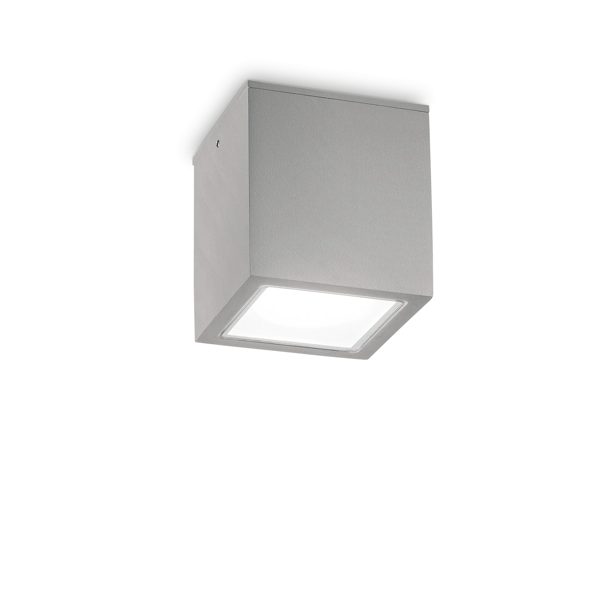 Plafoniera da esterno Rivuno Square misura grande, colore grigio - Lumiavera