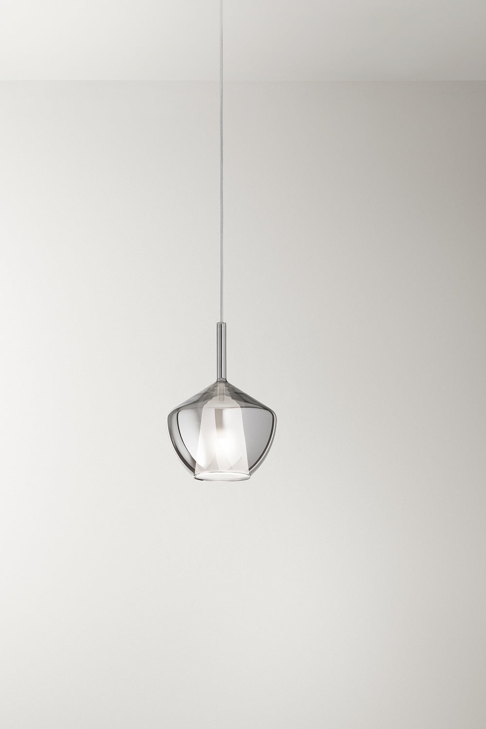 Lampada a sospensione Sabbia colore fumé, vista 2 - Lumiavera
