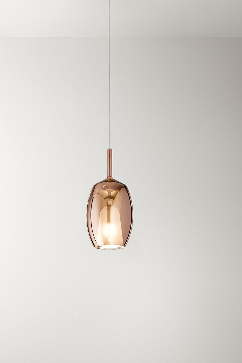 Lampada a sospensione Sabbia colore rame, vista 4 - Lumiavera