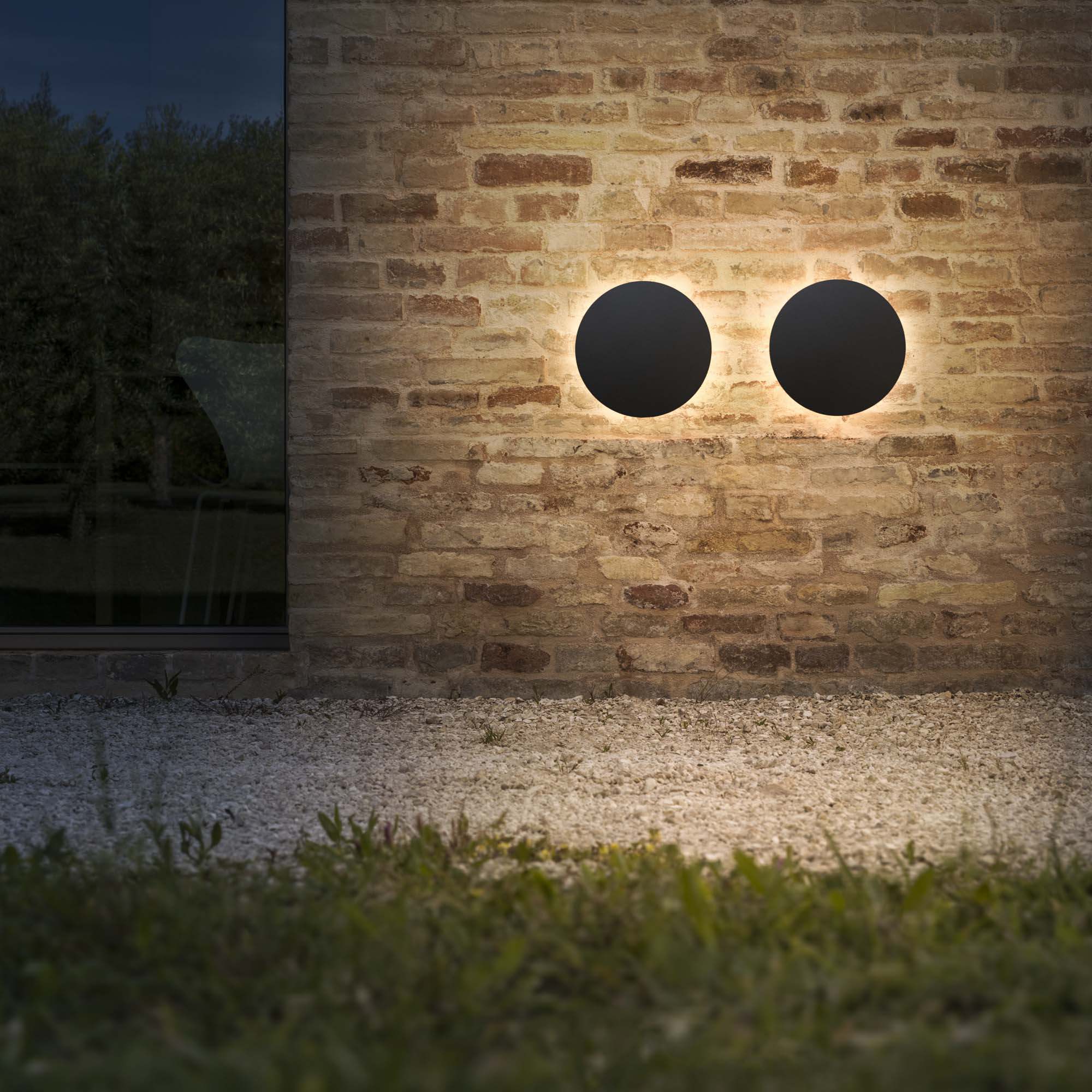 Lampada da parete da esterno Sirio, dettaglio luce - Lumiavera