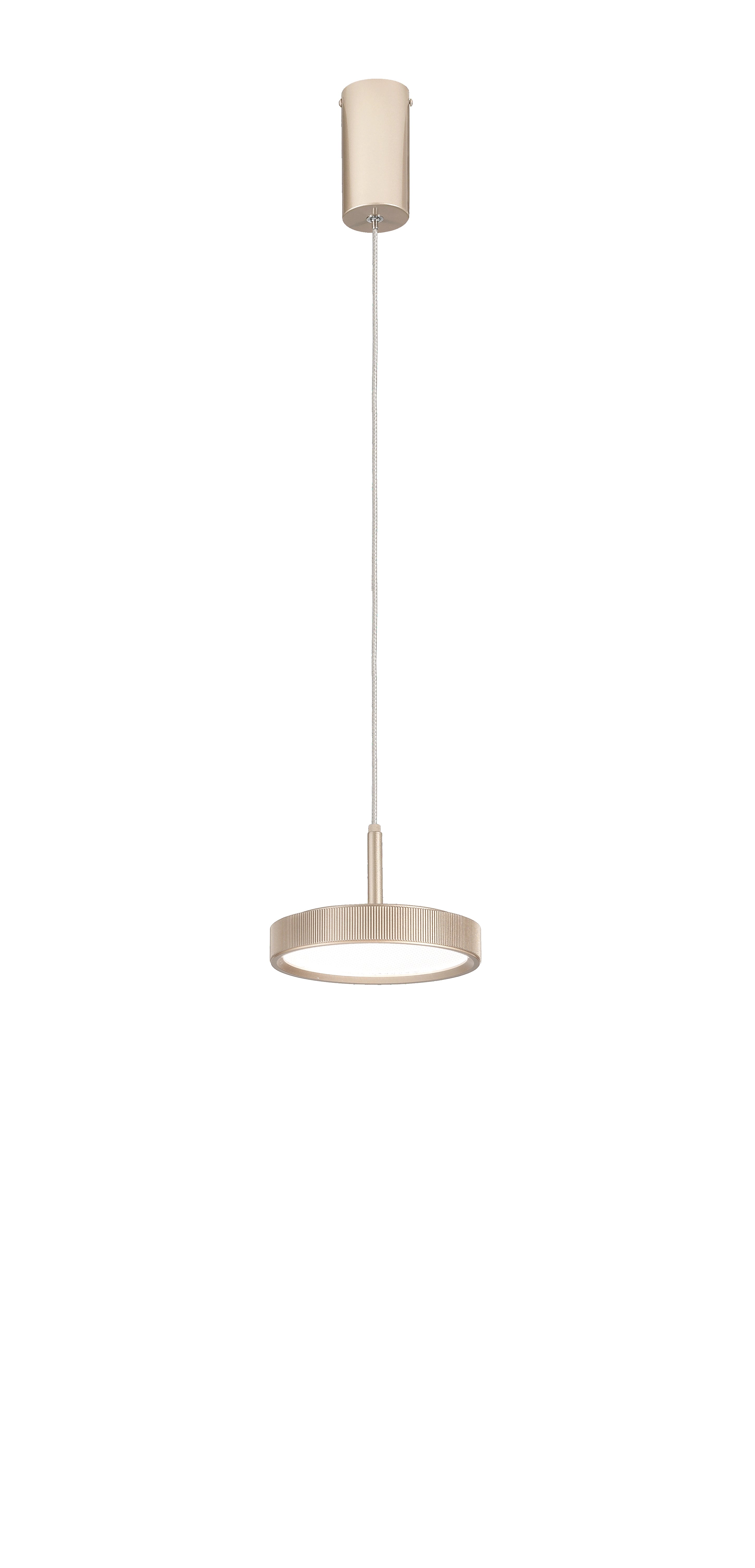 Lampada a sospensione Mareva a 1 luce, colore oro - Lumiavera
