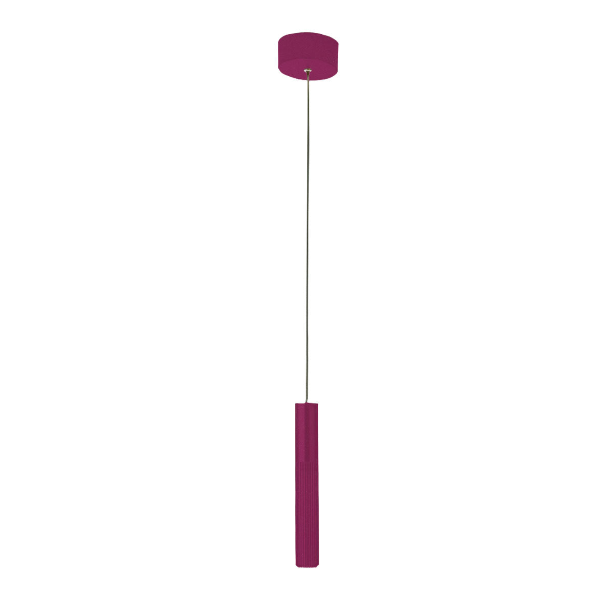 Lampada a sospensione Levi colore magenta - Lumiavera