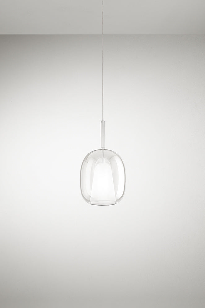 Lampada a sospensione Sabbia colore trasparente, vista 3 - Lumiavera